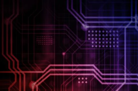 An abstract technological background consisting of a multitude of luminous gu 스톡 일러스트