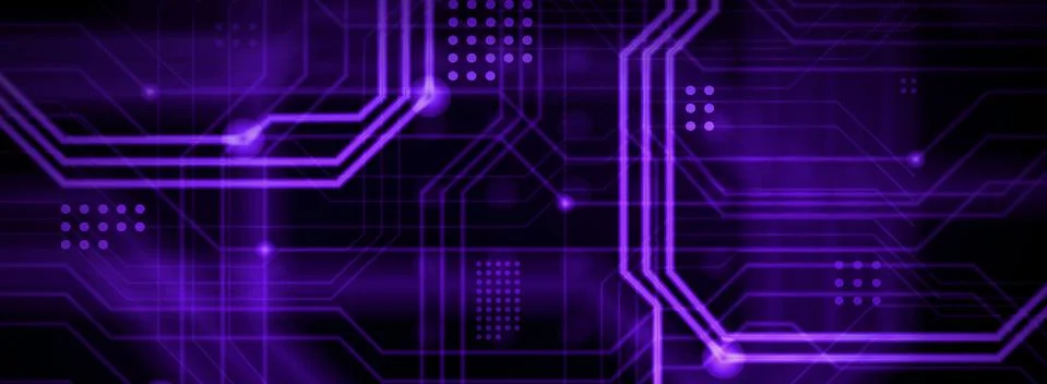 An abstract technological background consisting of a multitude of luminous gu Stock Illustration