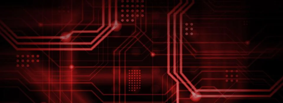 An abstract technological background consisting of a multitude of luminous gu 스톡 일러스트