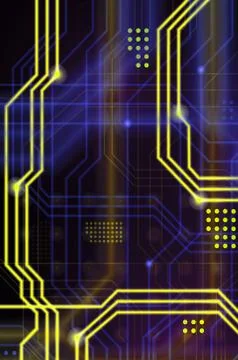 An abstract technological background consisting of a multitude of luminous gu 스톡 일러스트