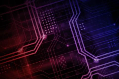 An abstract technological background consisting of a multitude of luminous gu 스톡 일러스트