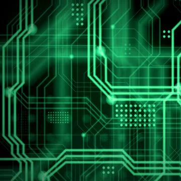 An abstract technological background consisting of a multitude of luminous gu 스톡 일러스트