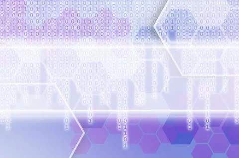 Abstract technological background consisting of a set of hexagons and other g Stock Illustration