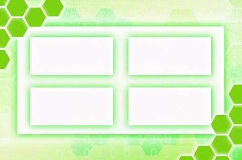 Abstract technological background consisting of a set of hexagons and other g Stock Illustration