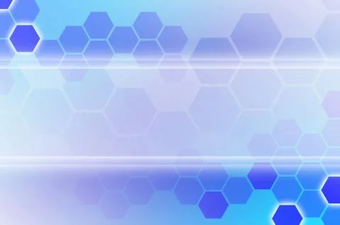 Abstract technological background consisting of a set of hexagons and other g Stock Illustration