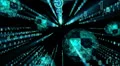 Abstract technological background. HD Footage