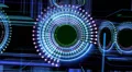 Abstract technological background. HD Footage