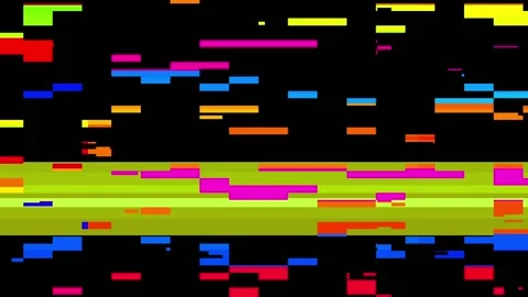 Abstract technological background. Glitch noise texture. Stock Footage 138867652