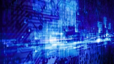 Abstract technological background Illustrazione stock