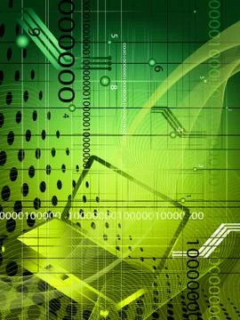 Abstract technological background Stock Illustration