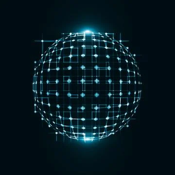 Abstract technological background Stock-Illustration