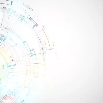 Abstract technological background Stock Illustration