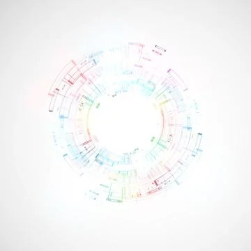 Abstract technological background Stock Illustration