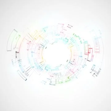 Abstract technological background Stock Illustration