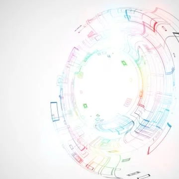 Abstract technological background Stock Illustration