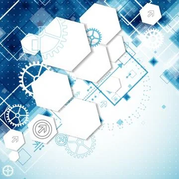 Abstract technological background Stock Illustration