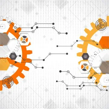 Abstract technological background Stock Illustration