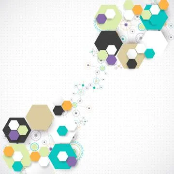 Abstract technological background. Stock Illustration