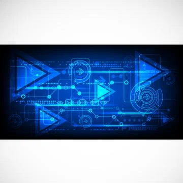 Abstract technological background. Stock Illustration