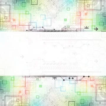 Abstract technological background Stock Illustration
