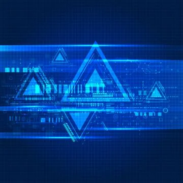 Abstract technological background. Stock Illustration