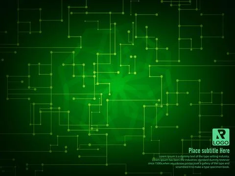 Abstract Technological Background Stock Illustration