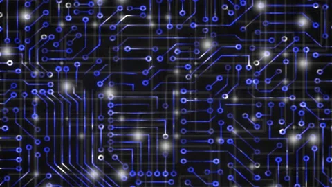 Abstract technological background made of different element Stock Footage 128132306