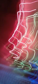 Abstract technological background made of different element printed Foto stock