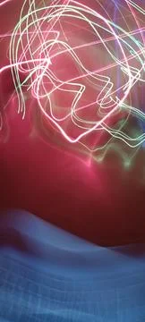 Abstract technological background made of different element printed Stockfoto's