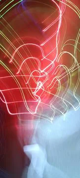 Abstract technological background made of different element printed 库存照片