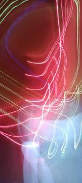 Abstract technological background made of different element printed Foto stock