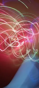 Abstract technological background made of different element printed Foto stock