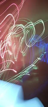 Abstract technological background made of different element printed 库存照片