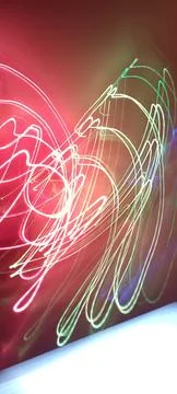 Abstract technological background made of different element printed Foto stock