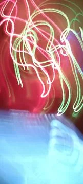 Abstract technological background made of different element printed Stockfoto's