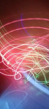 Abstract technological background made of different element printed Foto stock