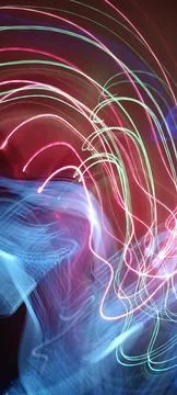 Abstract technological background made of different element printed Foto stock