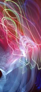 Abstract technological background made of different element printed 库存照片