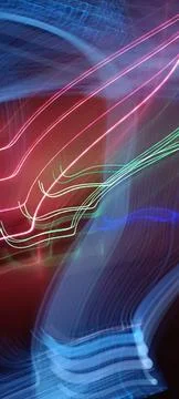 Abstract technological background made of different element printed 库存照片