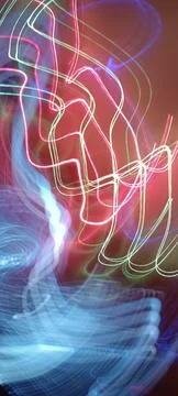 Abstract technological background made of different element printed Foto stock