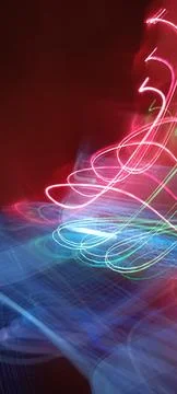 Abstract technological background made of different element printed Foto stock