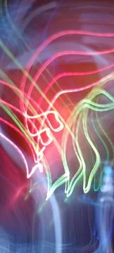 Abstract technological background made of different element printed Foto stock