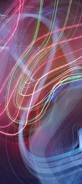 Abstract technological background made of different element printed 库存照片