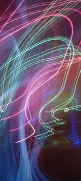 Abstract technological background made of different element printed 库存照片