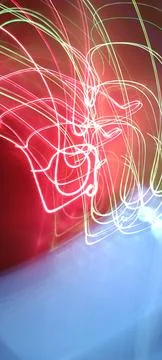 Abstract technological background made of different element printed Stock Photos