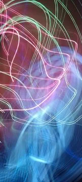 Abstract technological background made of different element printed 库存照片