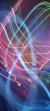 Abstract technological background made of different element printed Foto stock