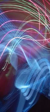 Abstract technological background made of different element printed 库存照片