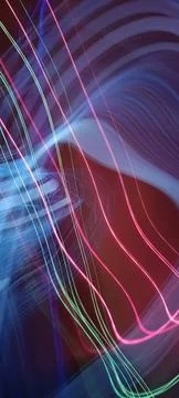 Abstract technological background made of different element printed Foto stock