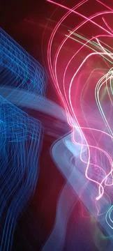 Abstract technological background made of different element printed Foto stock